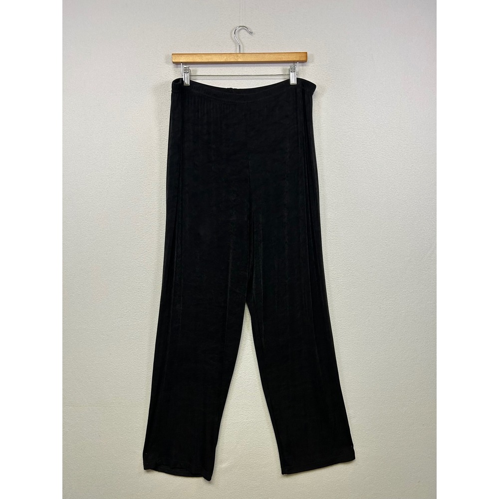 Lane Bryant Slinky Career‎ Minimalist Womens 14/16 Black Straight Leg Pants
